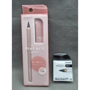Sun-Star METACIL Pocket Graphite Metal Aluminum No-Sharpening Pencil w/ Refill
